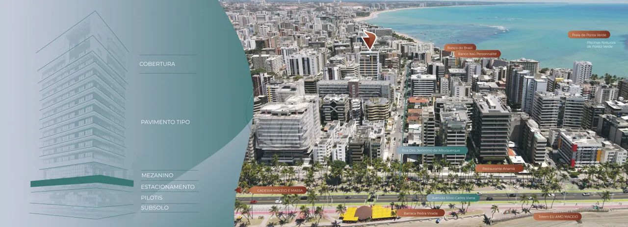 Apartamento Studio à venda no Volpe na Ponta Verde - Foto 4
