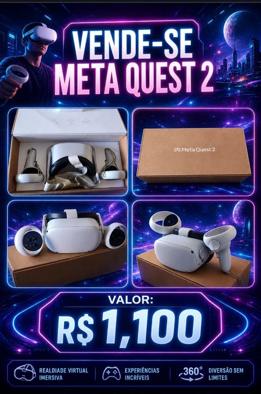 その他  Quest 2 Meta Quest 2 - Consoles de Vídeo Game - Ponta Verde, Maceió