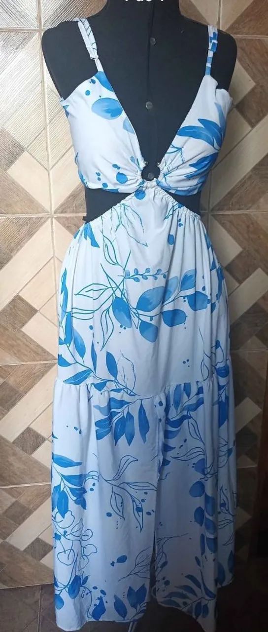 Vestido detalhe Flores