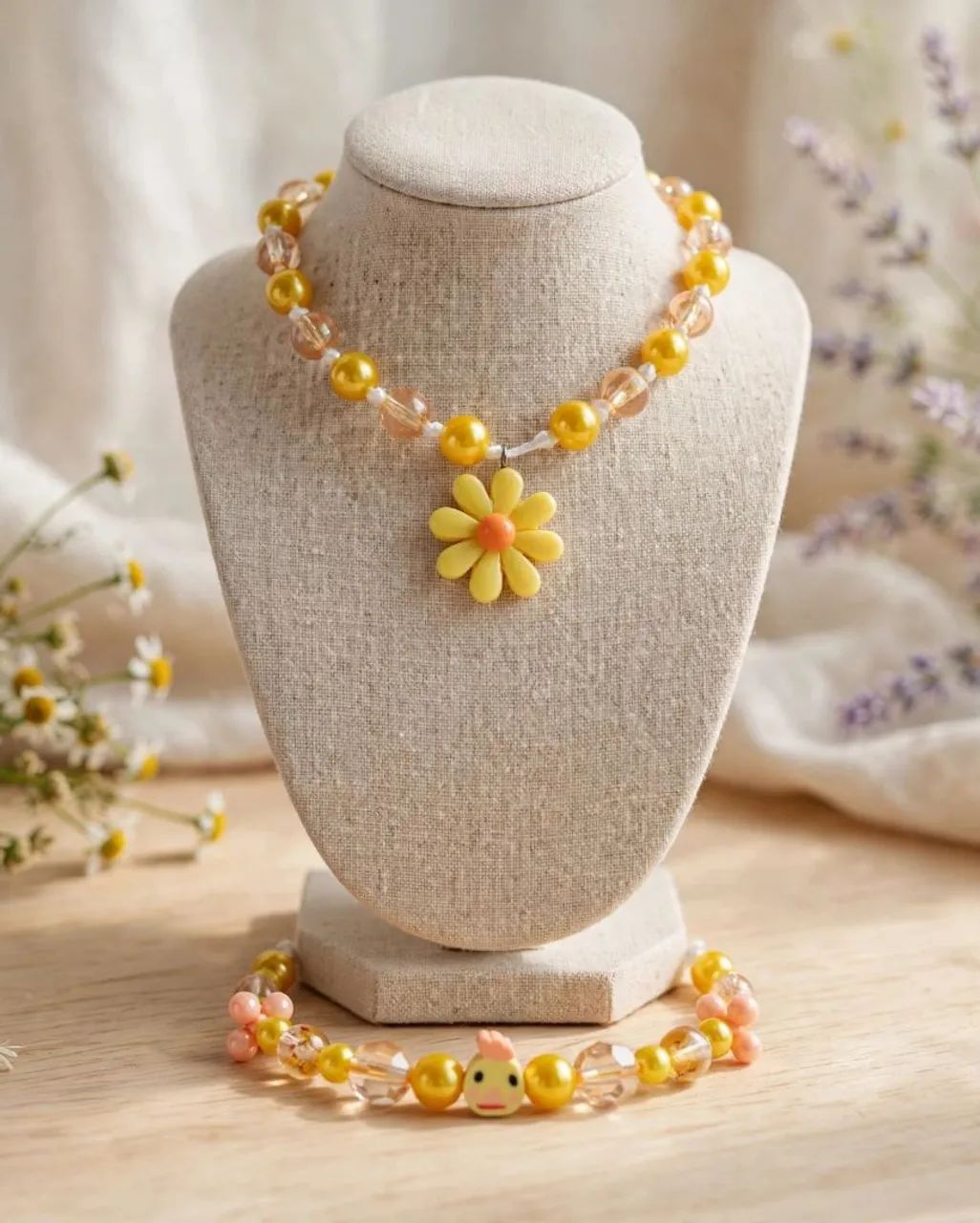Conjunto Infantil/Infantojuvenil - Colar + Pulseira ? - Foto 2