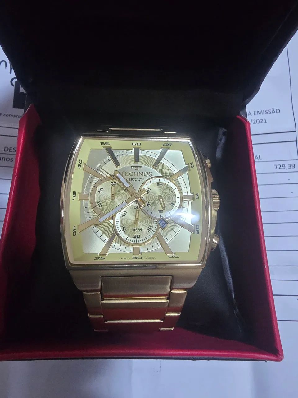 Relógio technos dourado - Foto 2