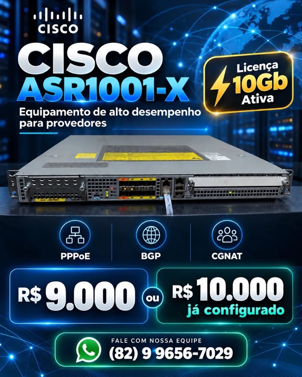 Cisco asr 1001x 10gb