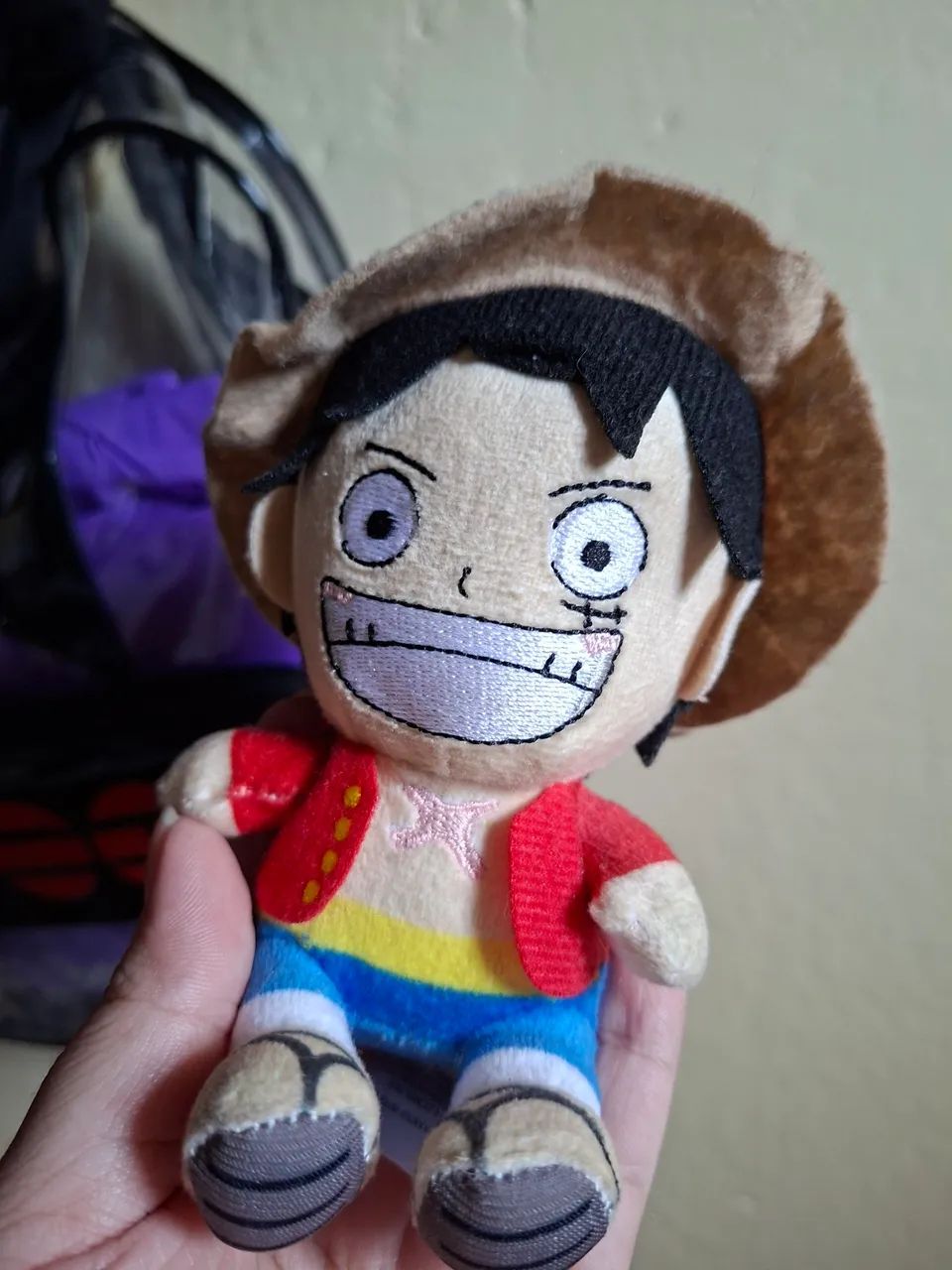 Chaveiro de Pelúcia Luffy One Piece - Foto 2