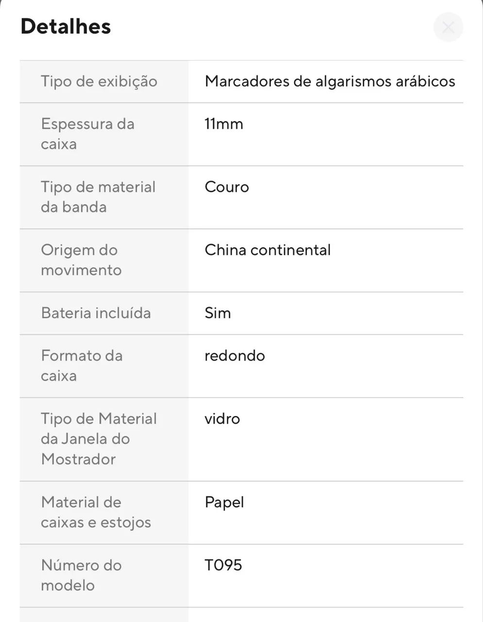 Relógio TOMI masculino PULSEIRA MARROM - Foto 4