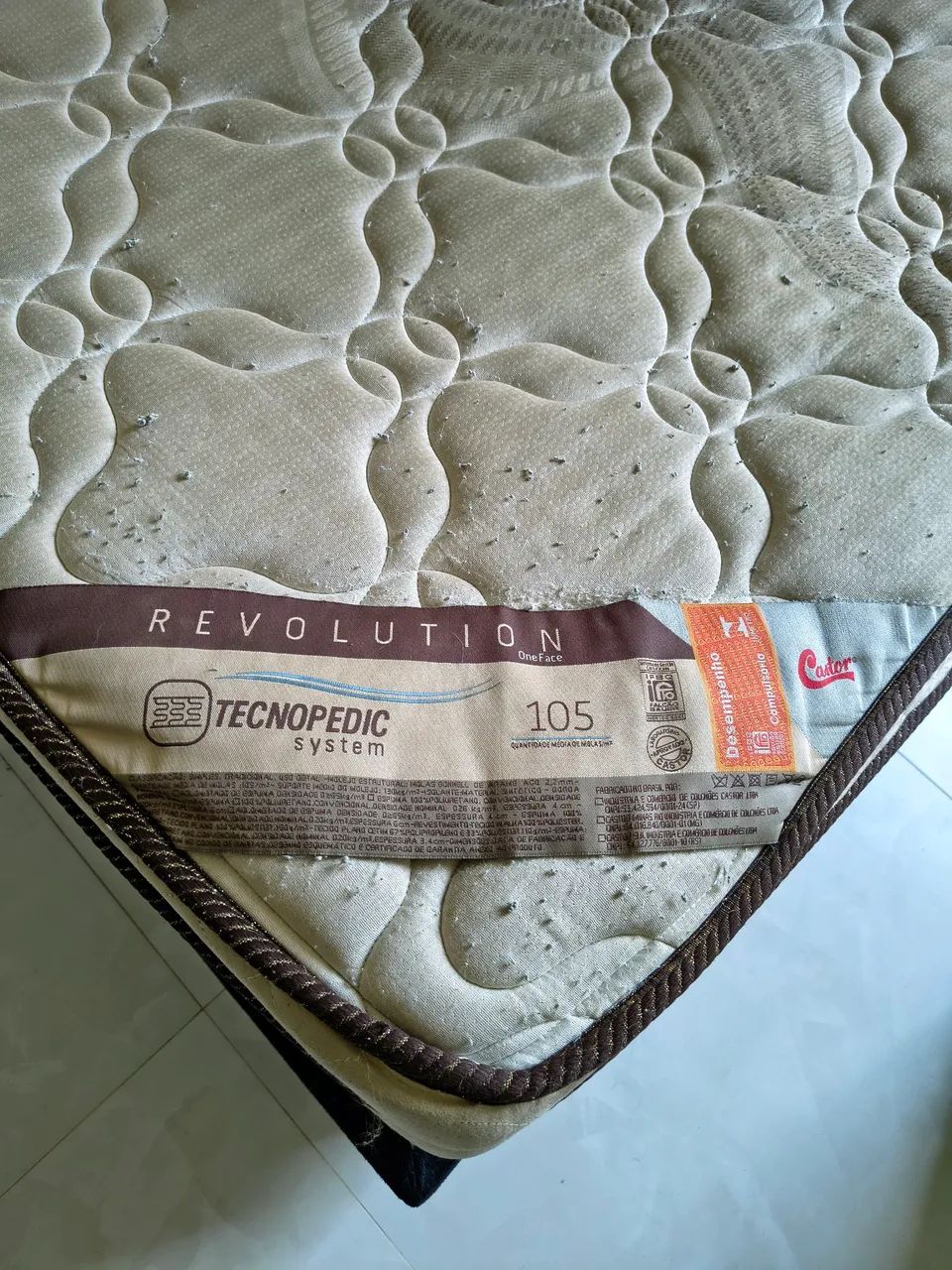 Cama Box Casal + Colchão Castor