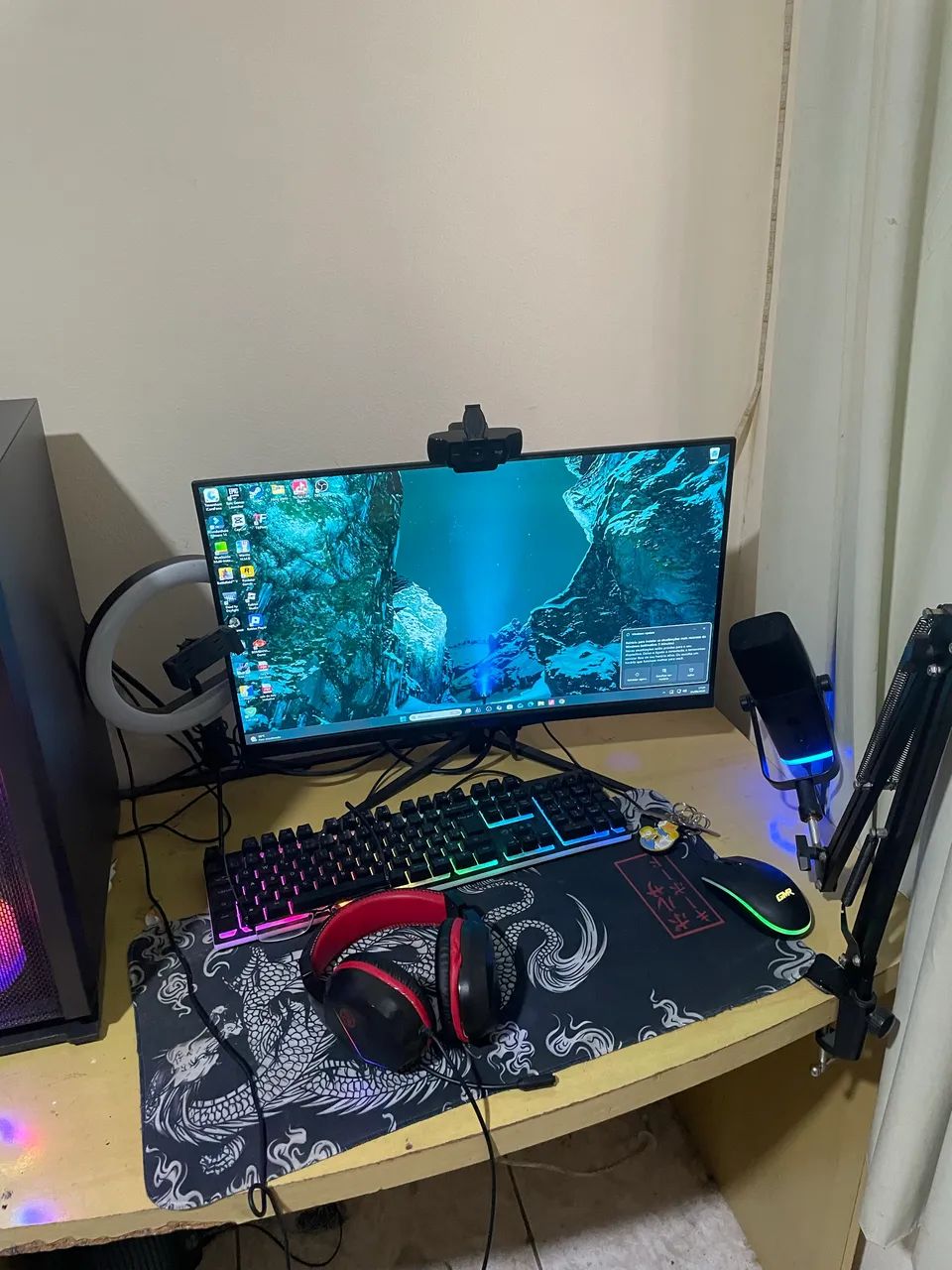 VENDO PC GAMER + CADEIRA + MONITOR + WEB CAM E MICROFONE  - Foto 2