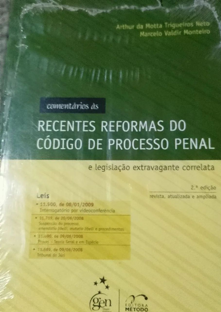 Livros de processo penal e civil