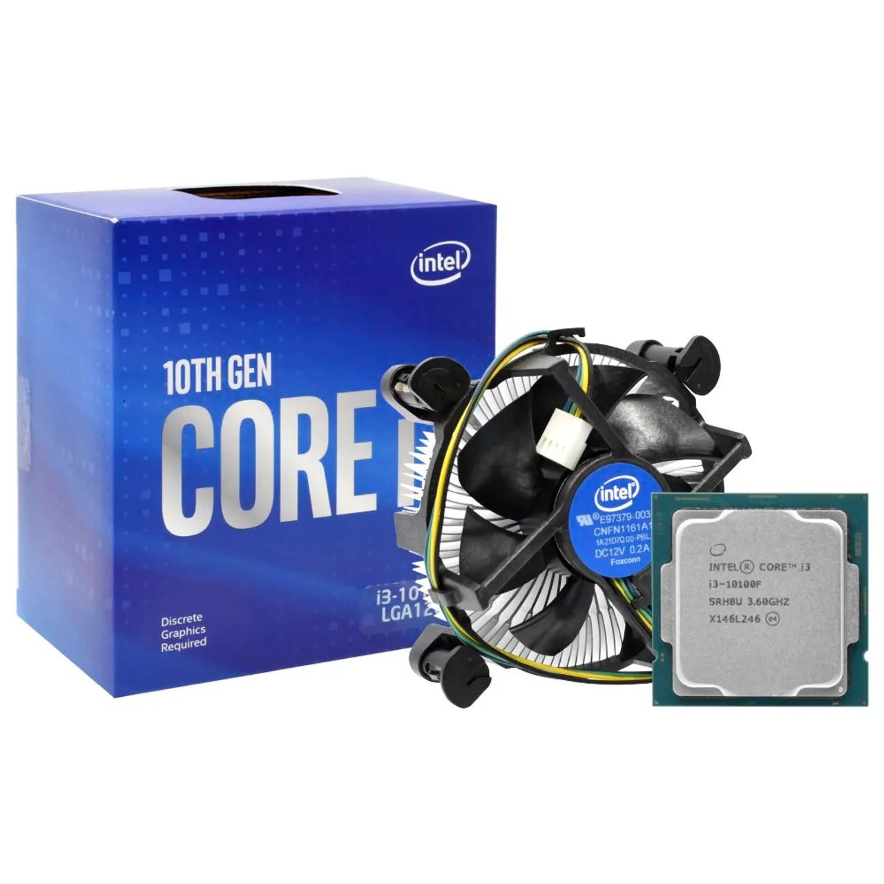 Processador Intel Core i3-10100F - 10ª Geração