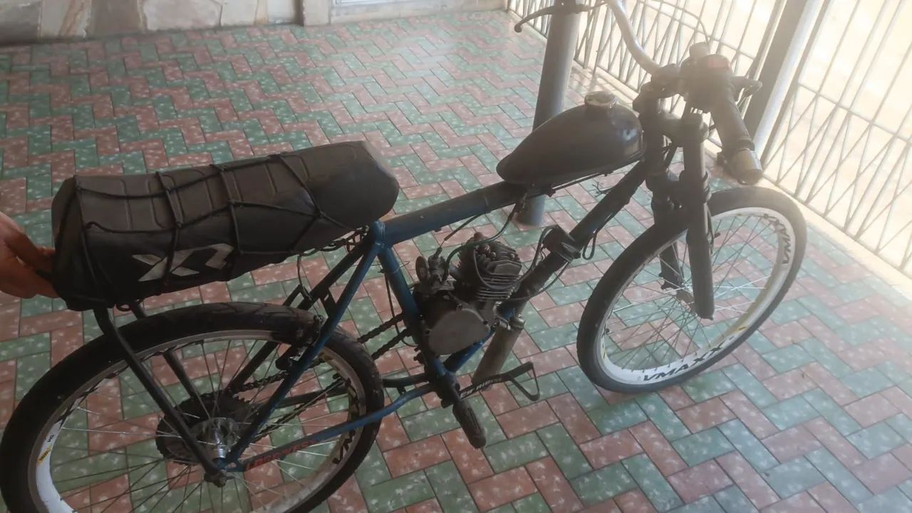 Bicicleta Motorizada Semi-Nova 80 cc - Foto 5