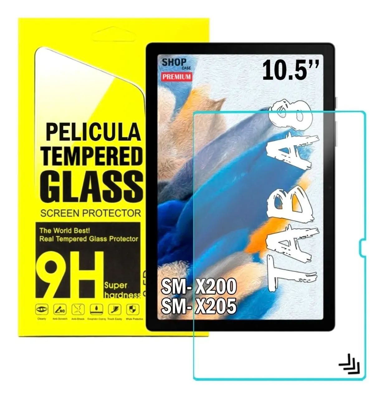 Capa Giratória tablet Galaxy A8 11 polegadas + Película e caneta touch - Foto 2
