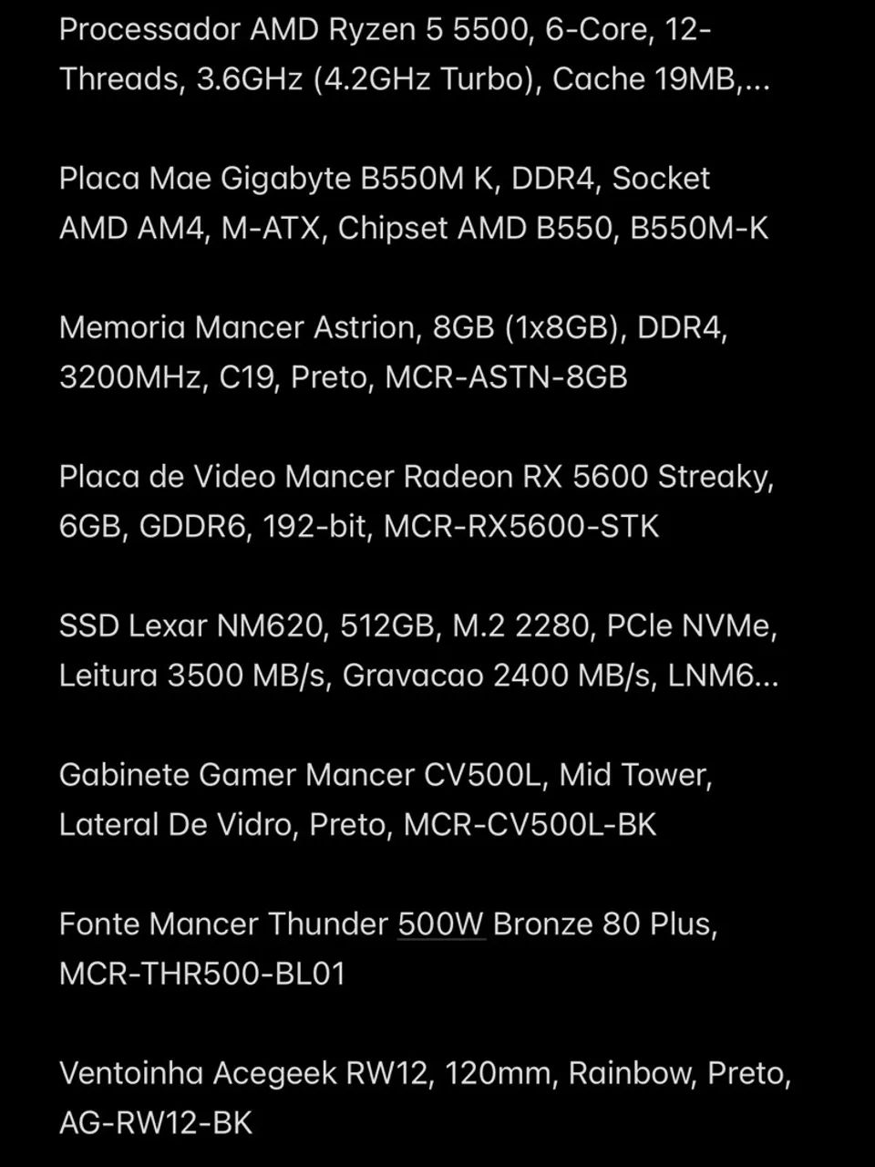 pc gamer amd ryzen 5 5500 16gb ram - Foto 5