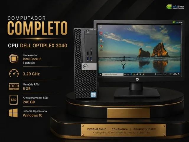 Computador completo cpu Dell Optiplex 3040 INTEL Core I5 6º