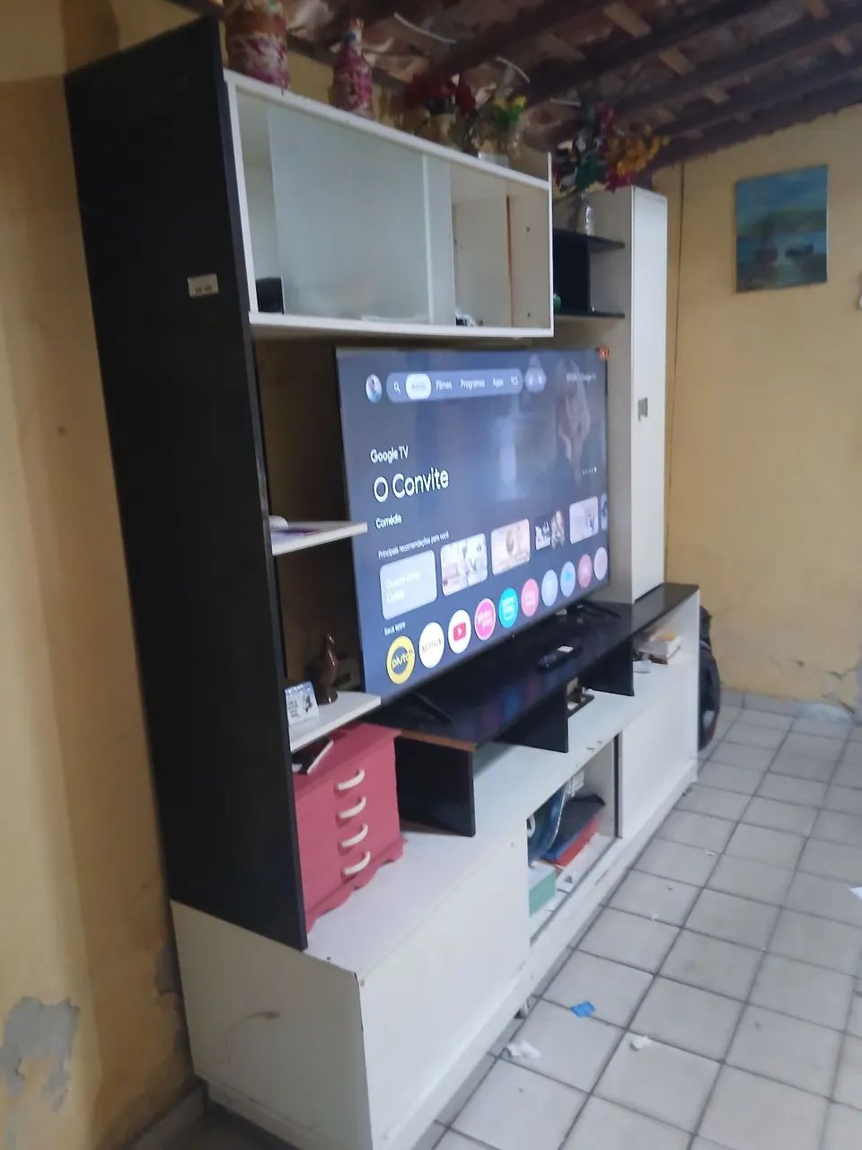 Estante grande preta e branca  - Foto 2