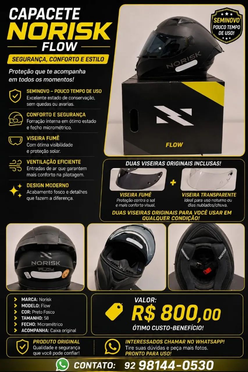 Capacete Norisk Flow
