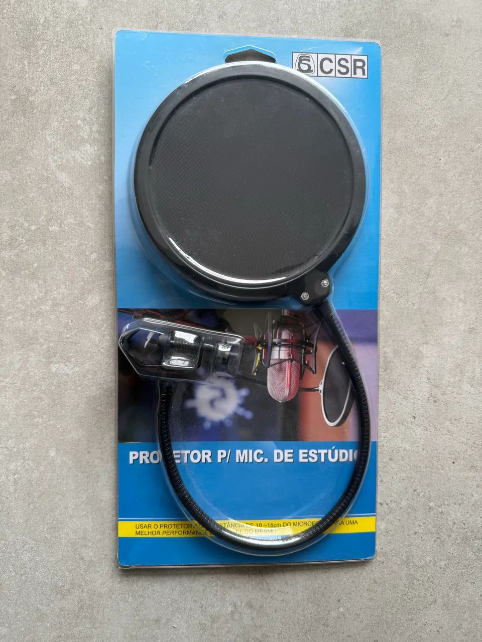 Protetor Pop Filter Para Microfone de Estúdio 100A - CSR - Novo