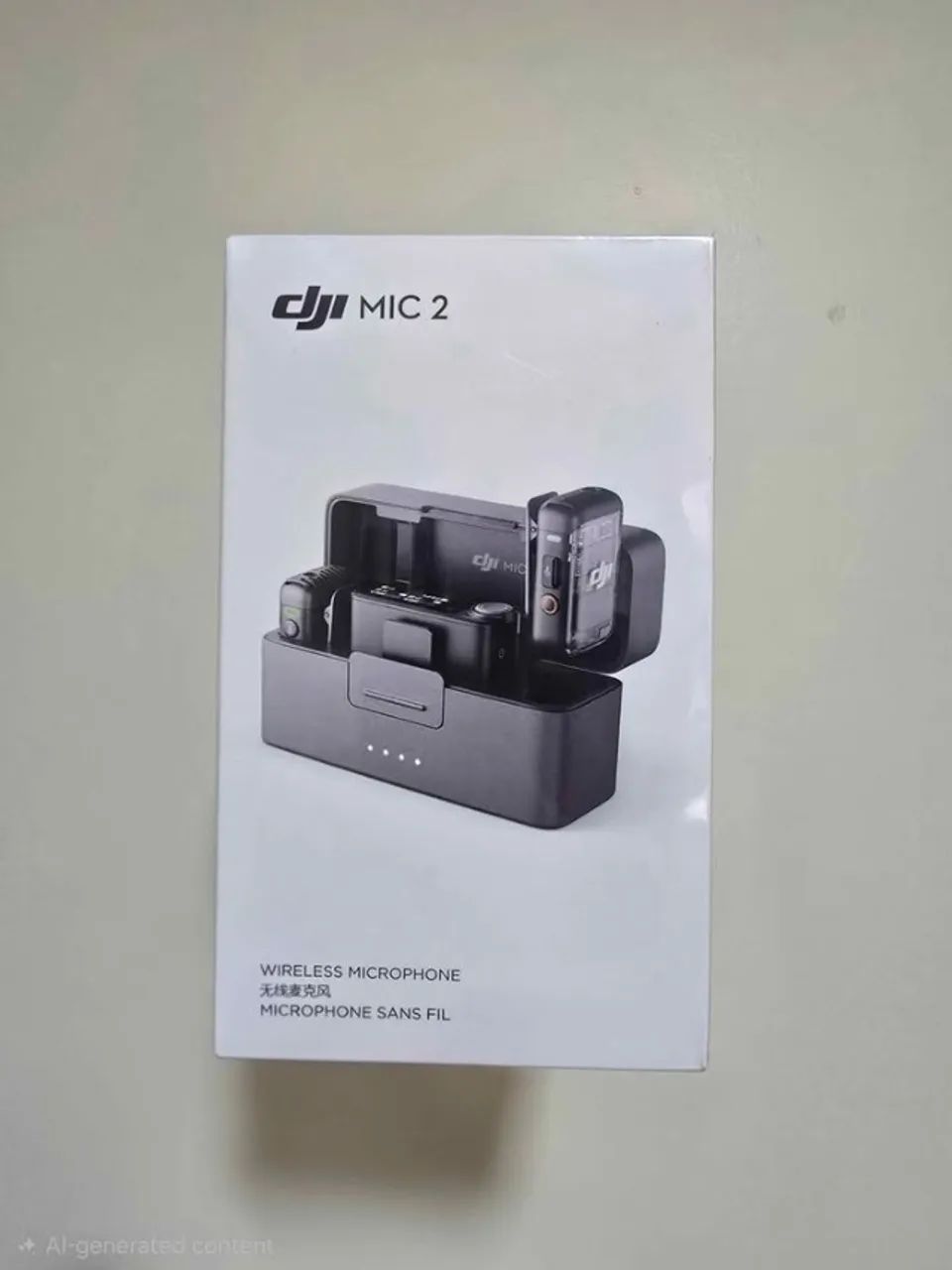 Microfone DJI Mic 2 Wireless, Combo (2 TX + 1 RX + Case), Preto