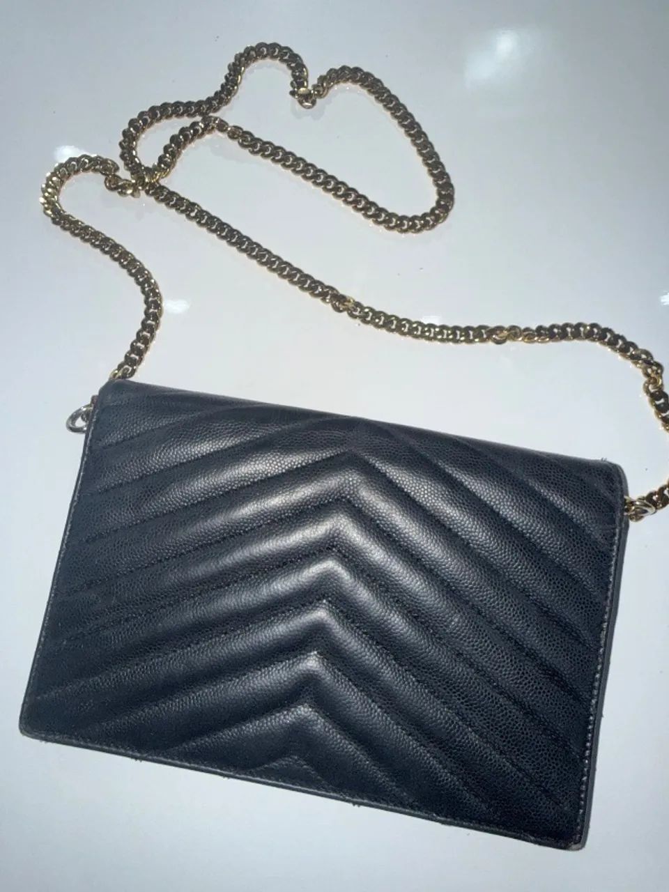 Bolsa ysl envelope preta original - Foto 5
