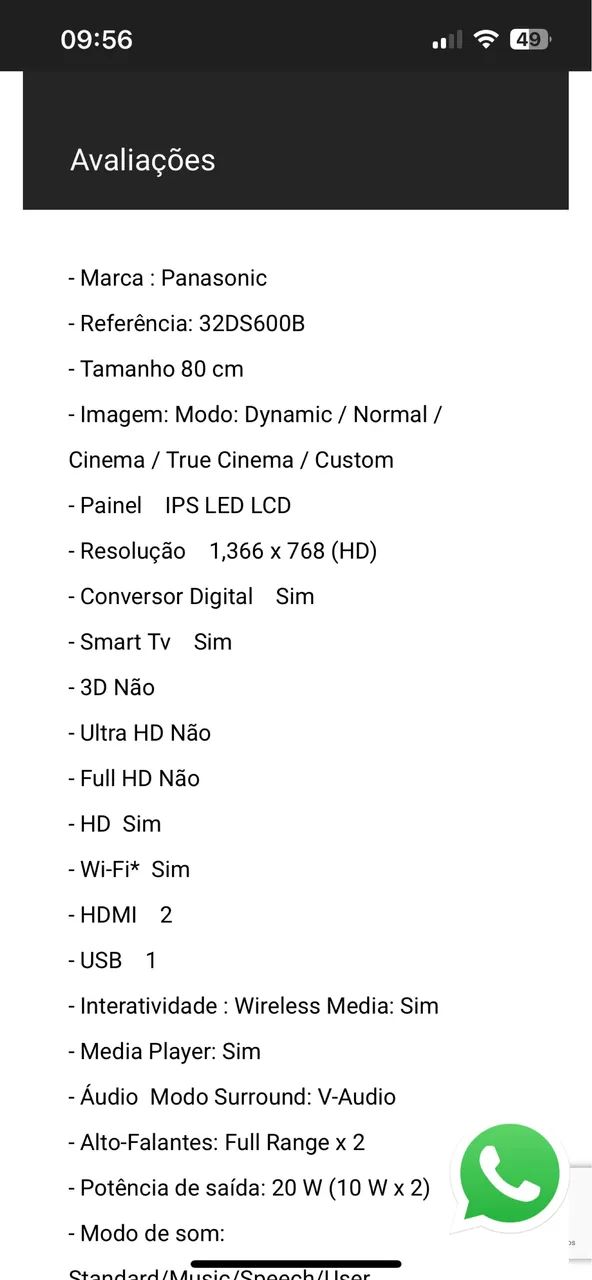 TV 32 polegadas Panasonic  - Foto 5