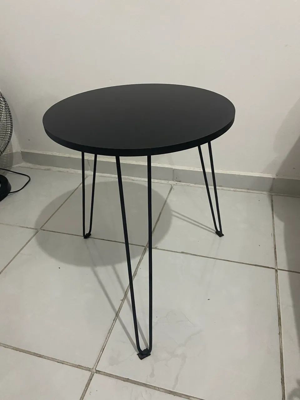 MESA DE CANTO PRETA - PERNAS HAIRPIN
