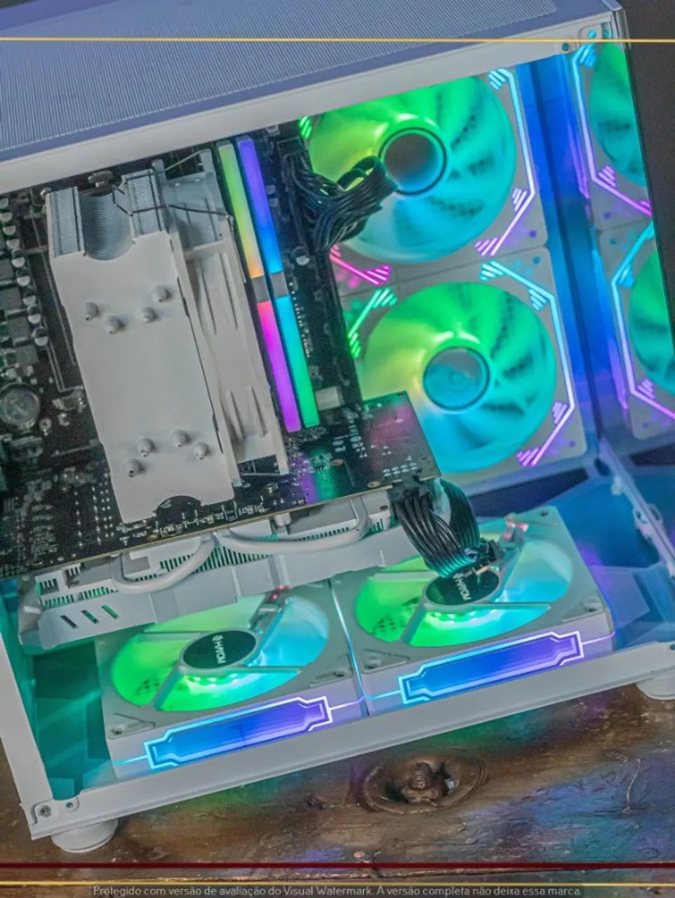 Desktop Gamer Ryzen 7 2700X, 16gb, 512gb NVMe, RX 580, Air Cooler, Fonte 500W - Foto 3
