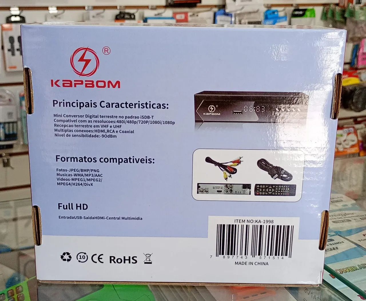 Conversor Digital Full Hd Para Tv - Novo - Foto 2
