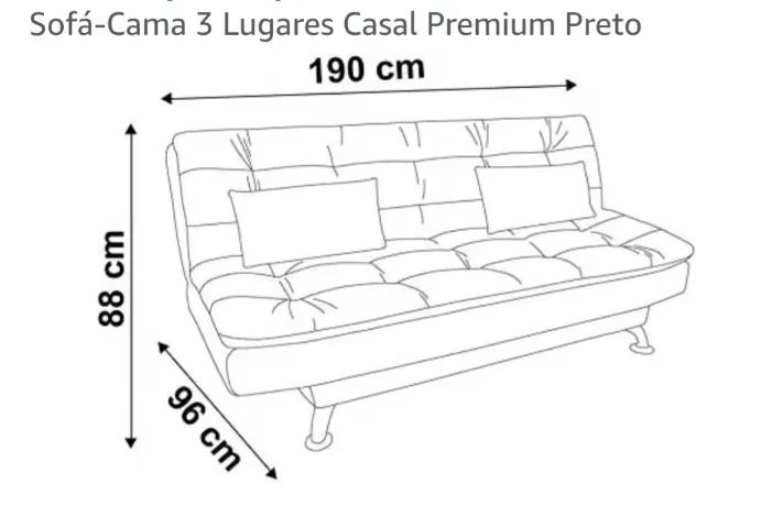 Sofá cama 3 lugares