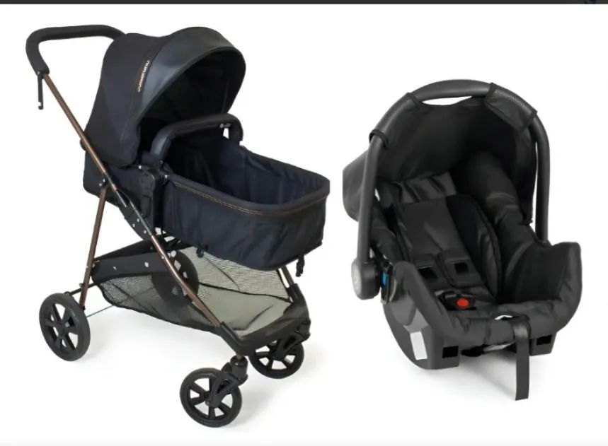 Carrinho de bebê estilo Moisés + Bebê conforto