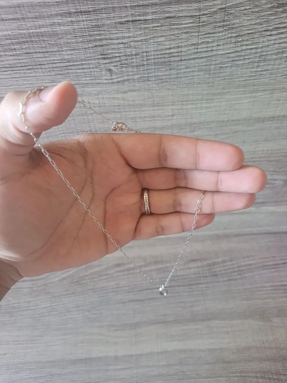 Colar Corrente de Prata e Pingente Pandora