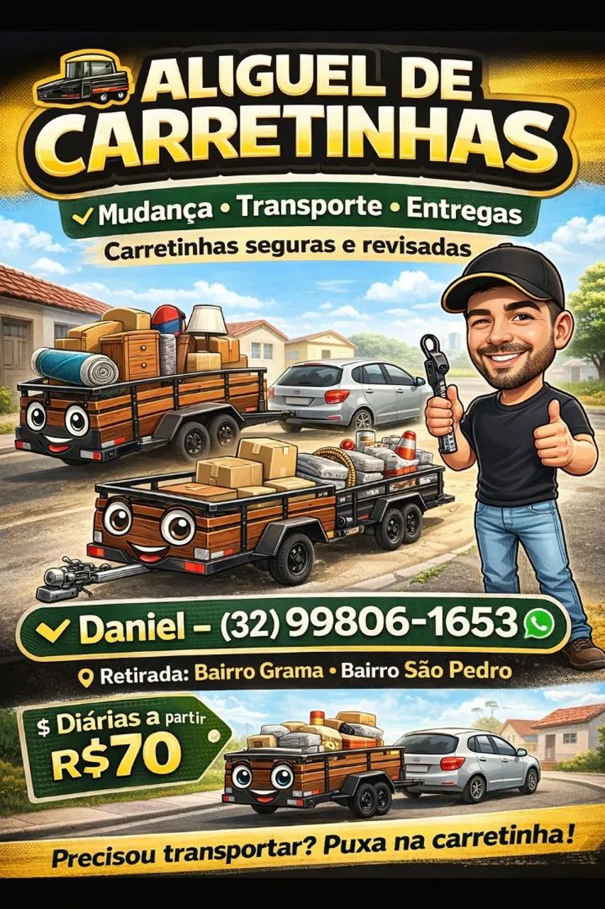 Locação de carretinha 