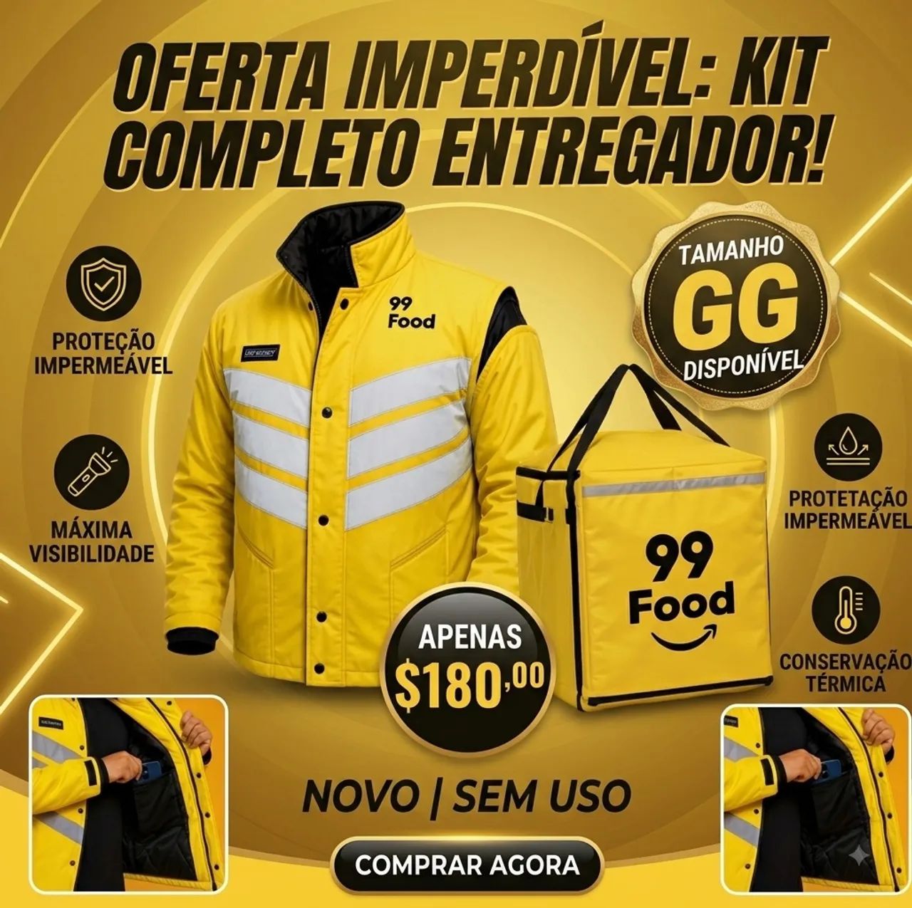 Jaqueta 99 + bag promoção!  - Foto 2