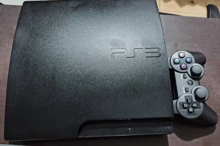 Playstation 3 Slim controle e jogos - Foto 3