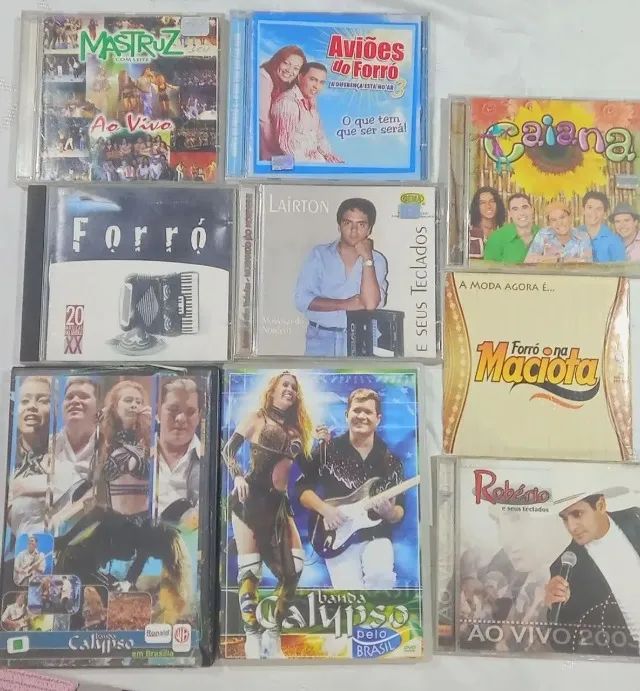 Lote CDS e DVDs de Forró ? Ótimo Estado!