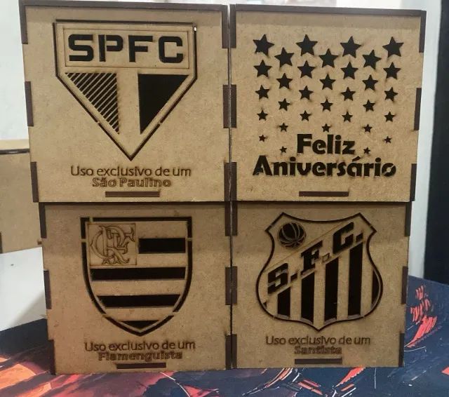 LOTE NOVO DE CAIXAS DE MDF TIME - Foto 5