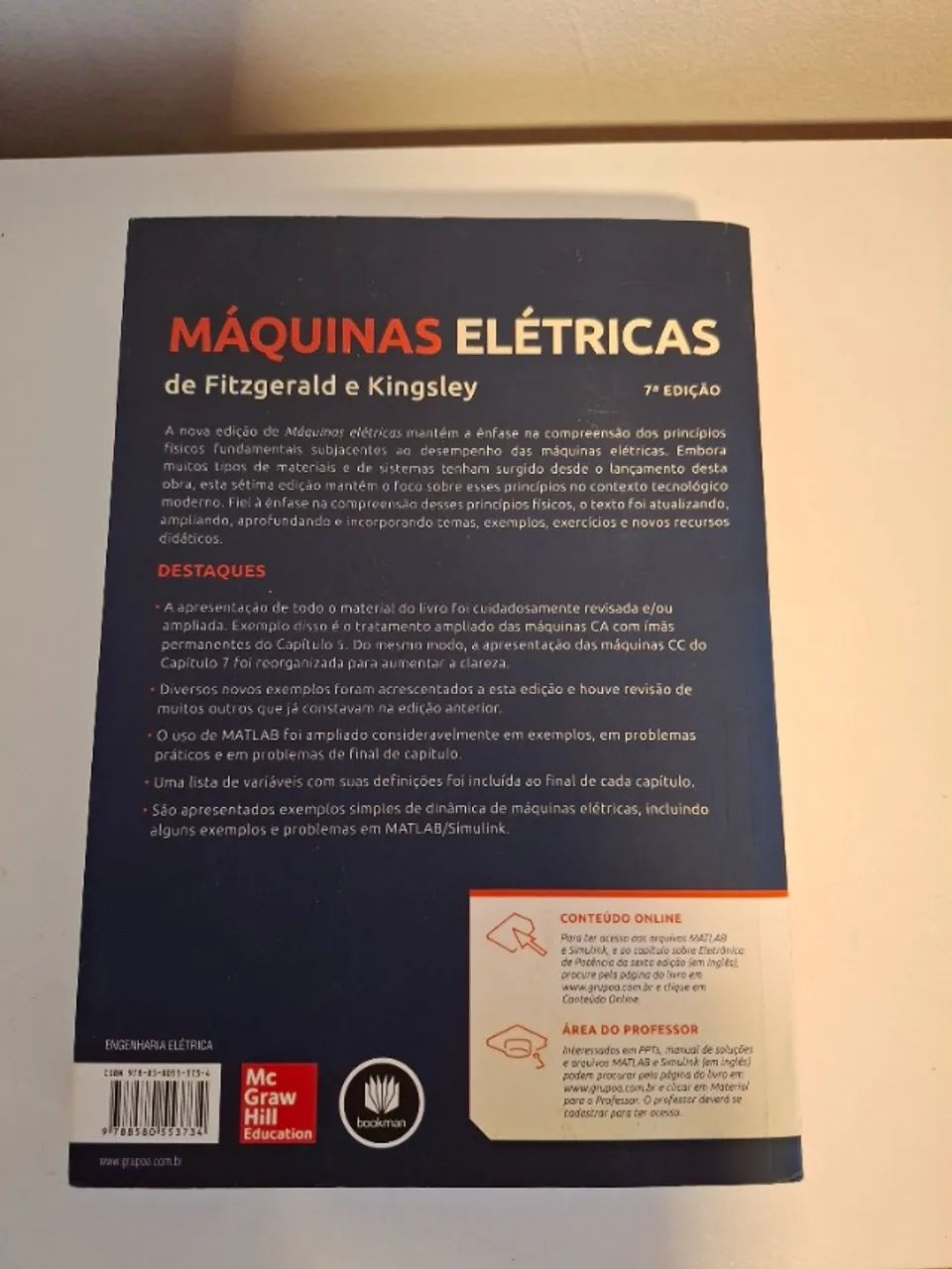 Livro Maquinas Eletricas Fitzgerald 7a edição 
