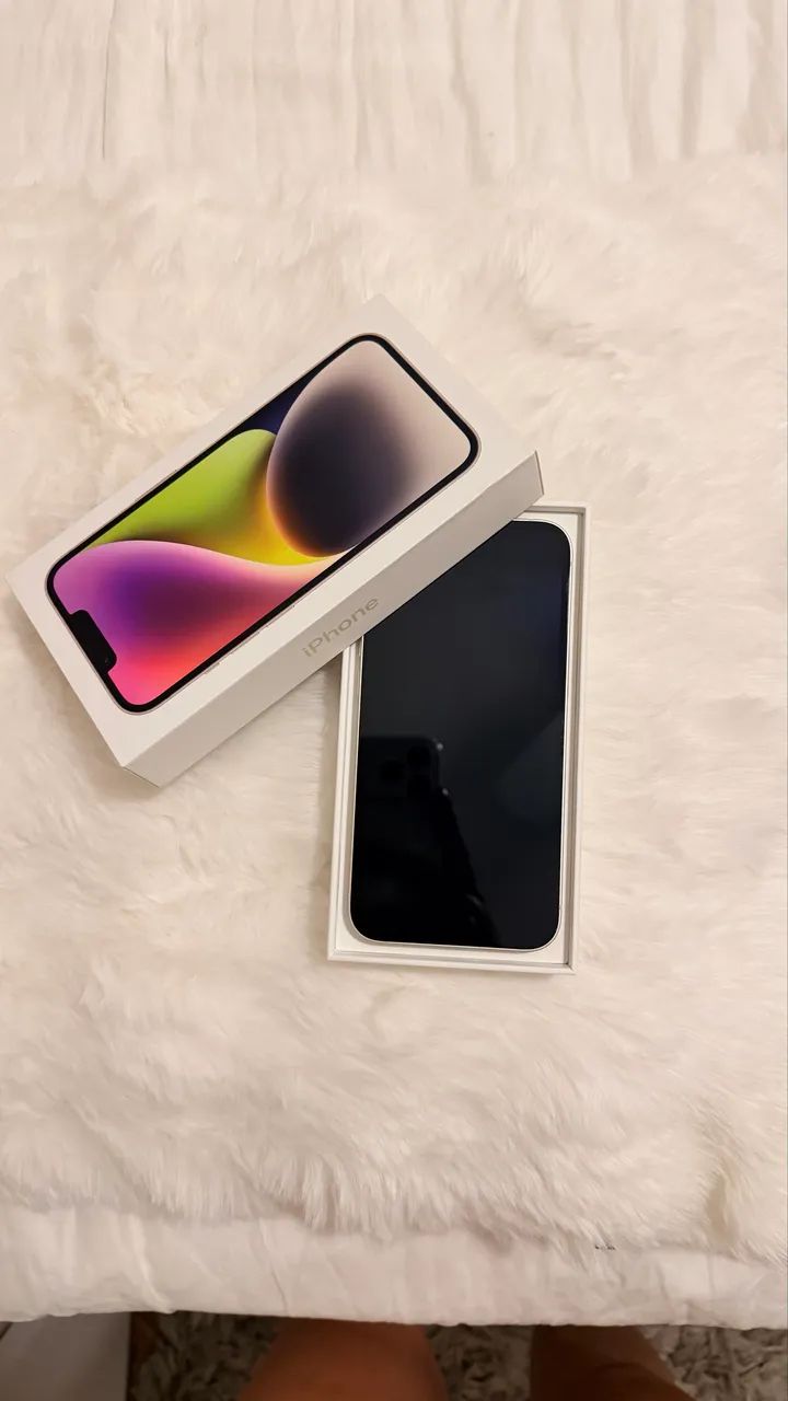 iPhone 14 128GB branco  - Foto 4