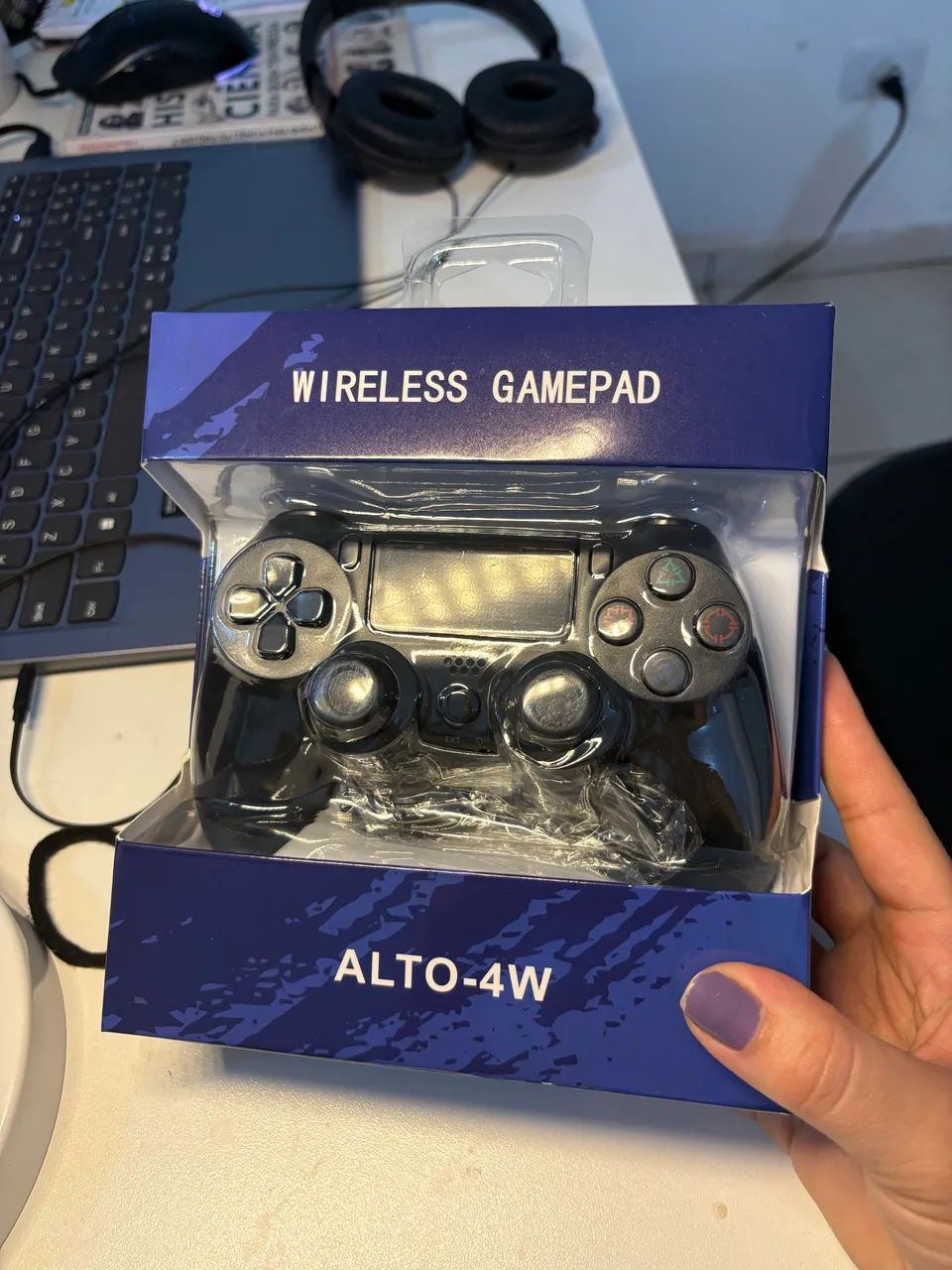 CONTROLE SEM FIO BLUETOOTH PARA PS4 - CROWLEY - Foto 2