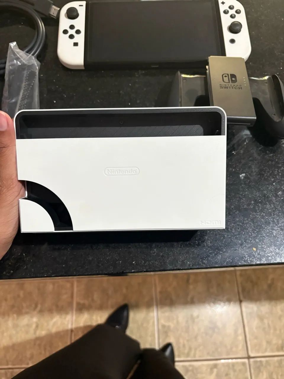 ? Nintendo Switch OLED branco desbloqueado - Foto 3