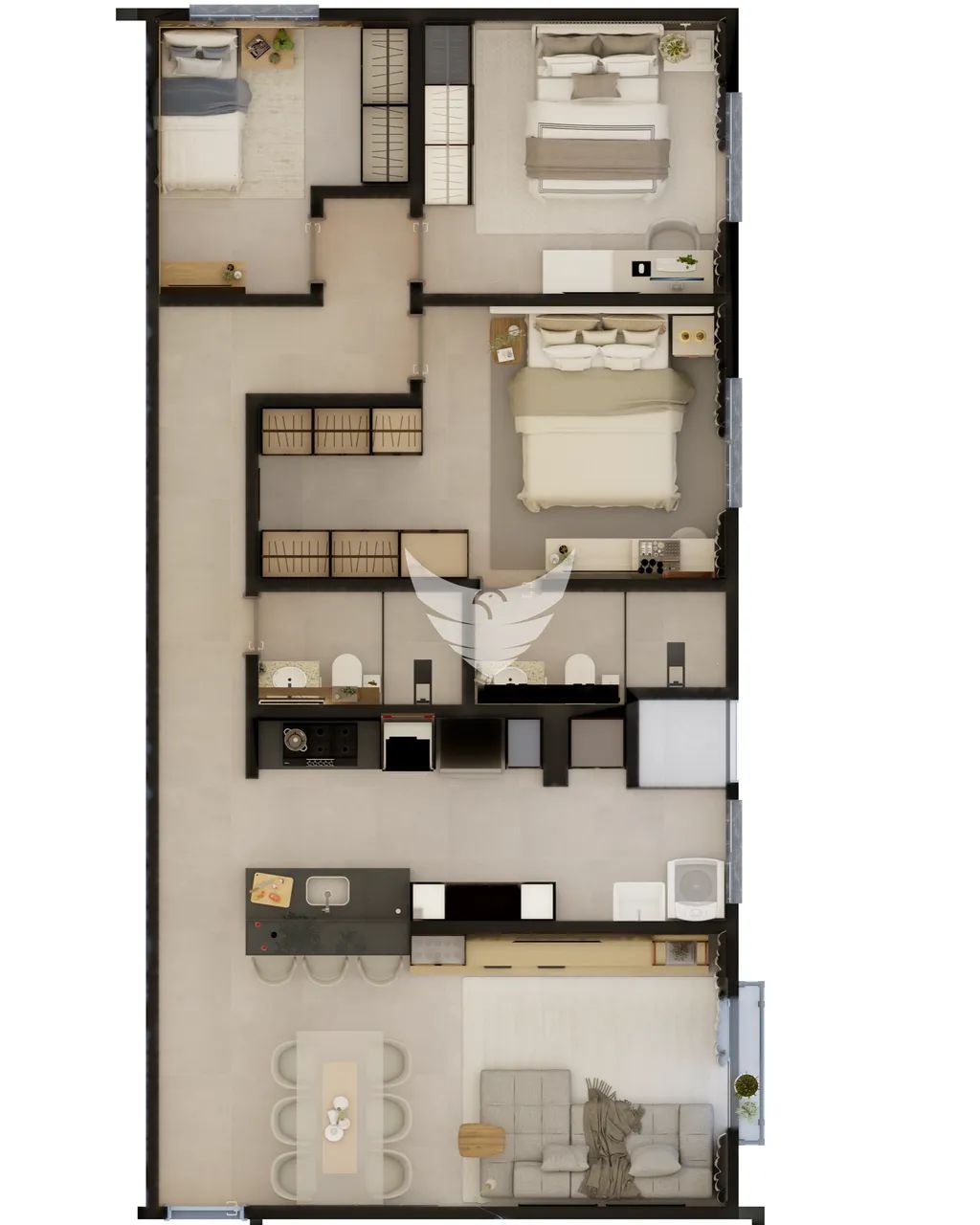 Lake Boulevard - Apartamento na planta - Foto 3