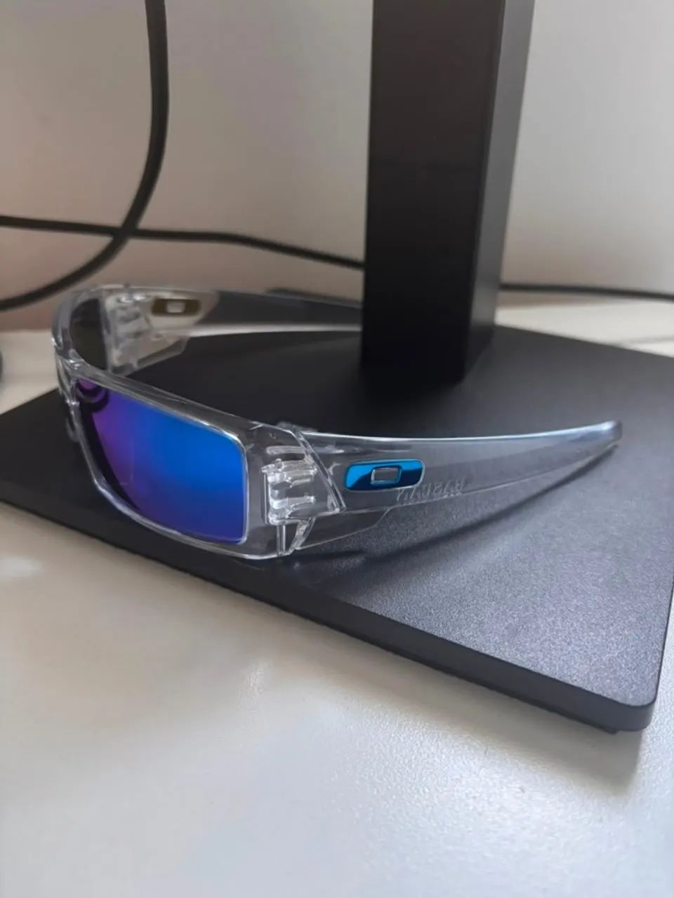 Óculos De Sol Oakley Gascan Transparente Com Lentes Prizm - Foto 4