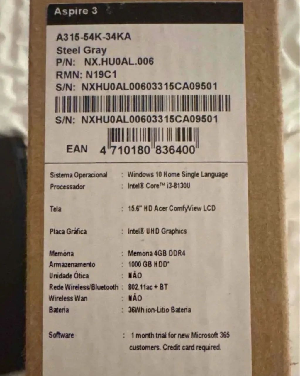 Vendo computador Acel Aspire 3 - Foto 3