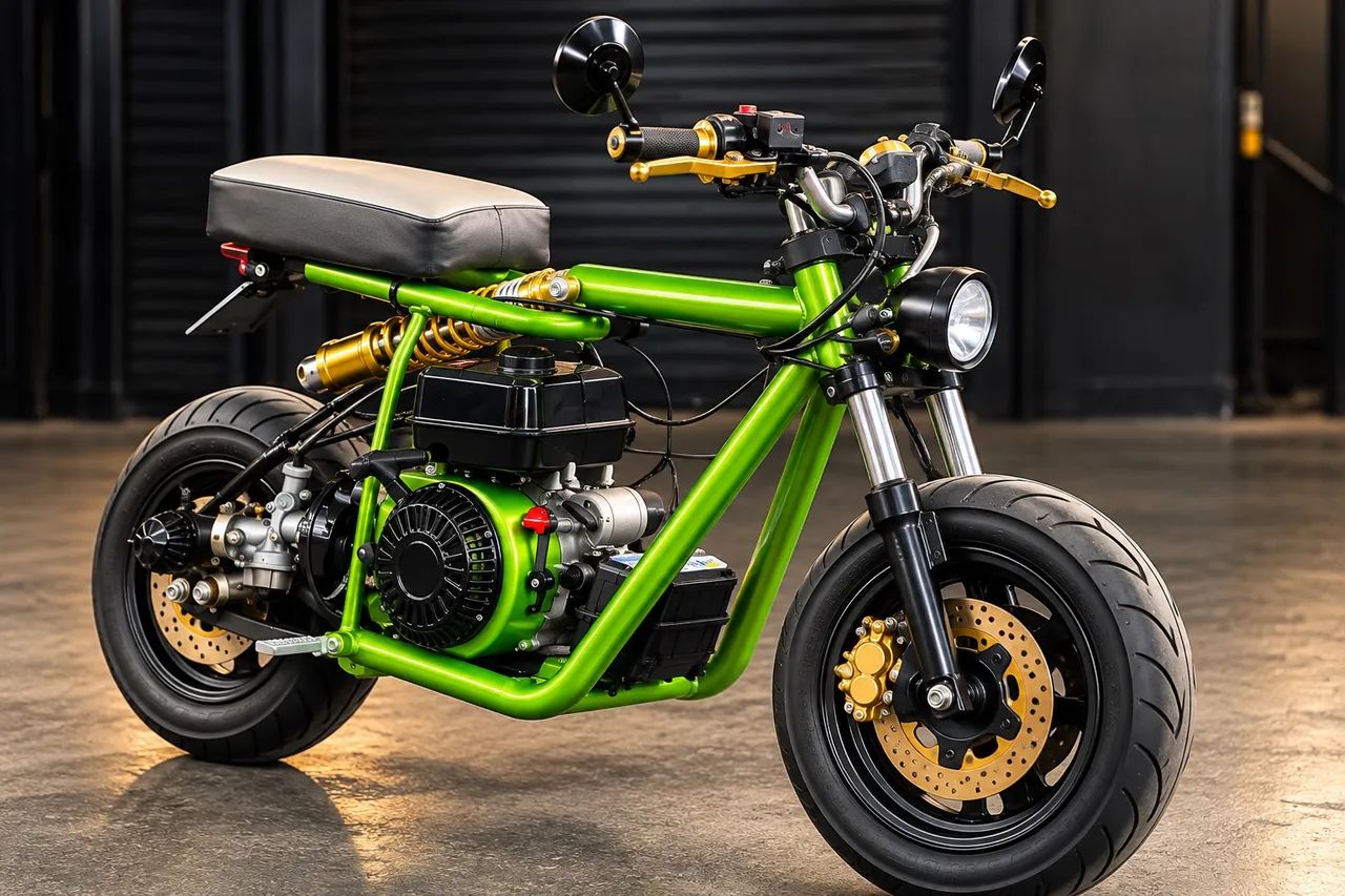 MINI MOTO CUSTOM 4 TEMPOS! PROJETO ÚNICO NO BRASIL