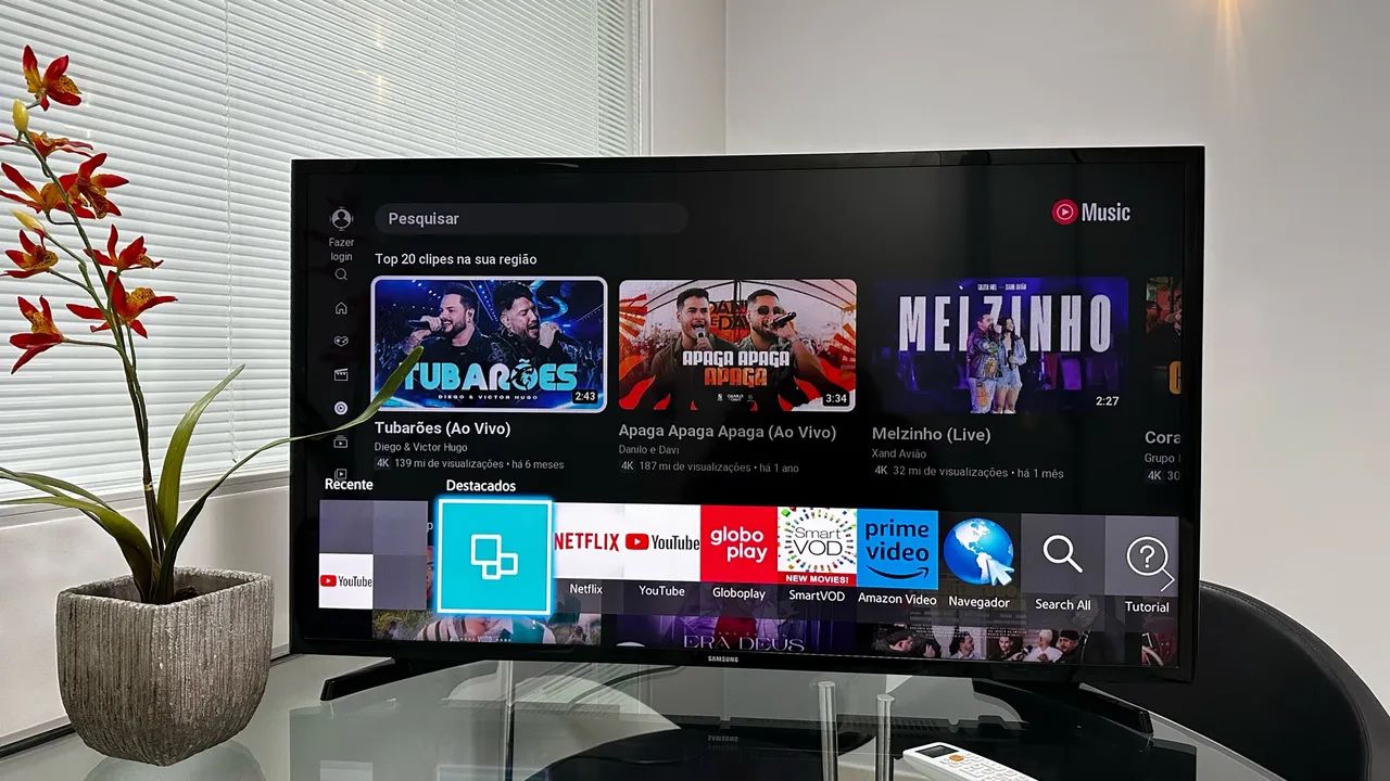 Smart TV LED Samsung 40 Polegadas - Netflix YouTube 