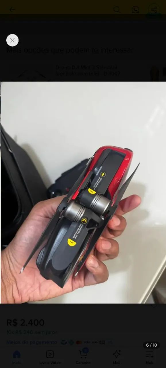 Vende-se drone original DJI Mavic Air completo  - Foto 4