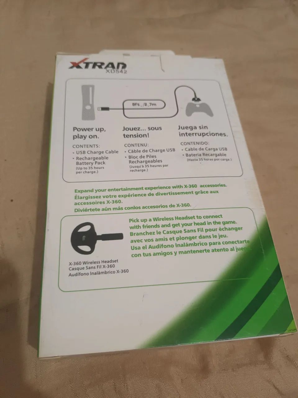 Kit Carregador Controle XBOX 360 Cabo + Bateria - Foto 5