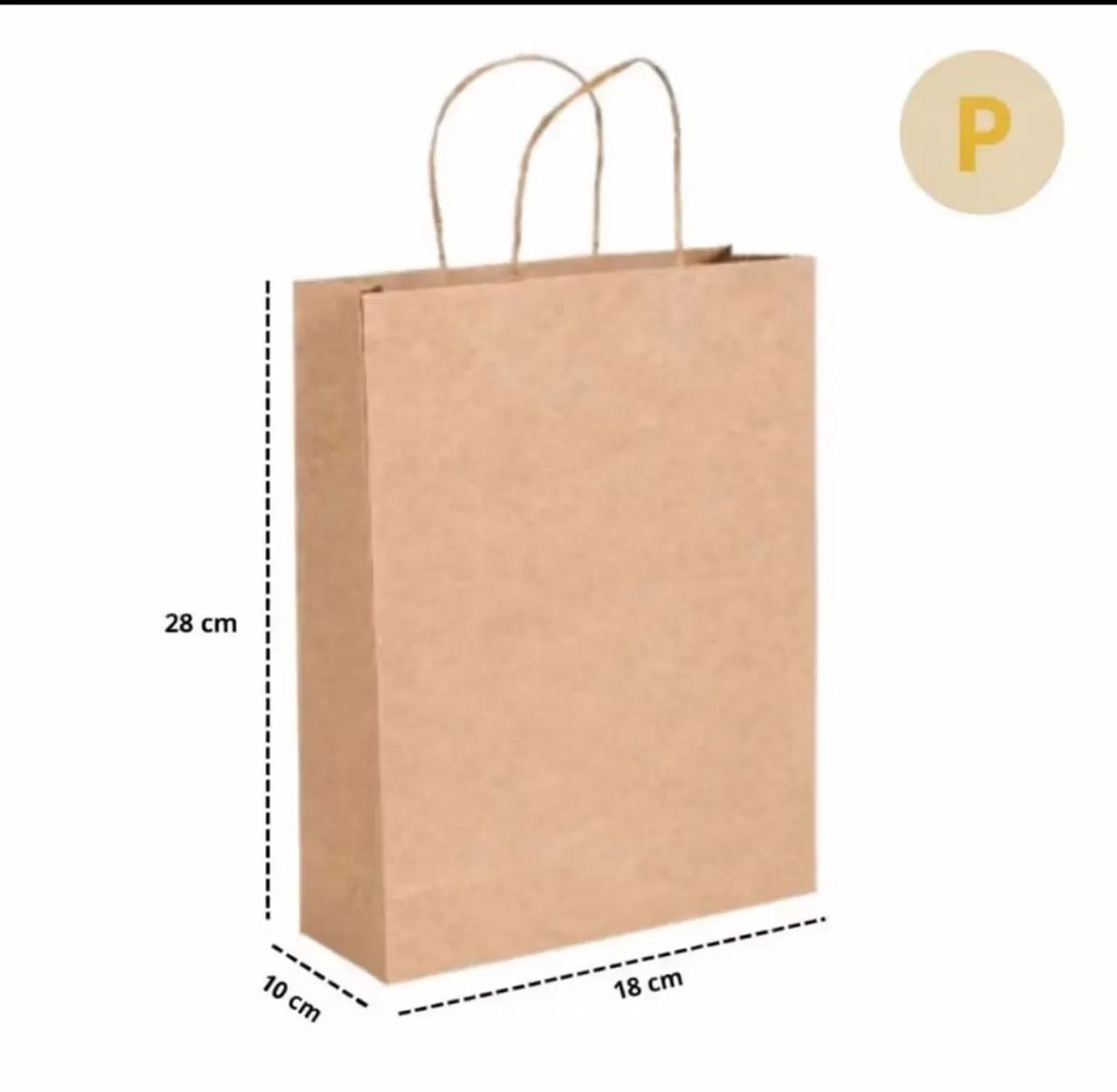 Sacolas Kraft P
