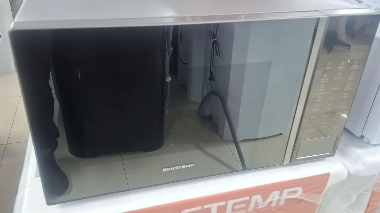 Micro-ondas brastemp inox na caixa  - Foto 3