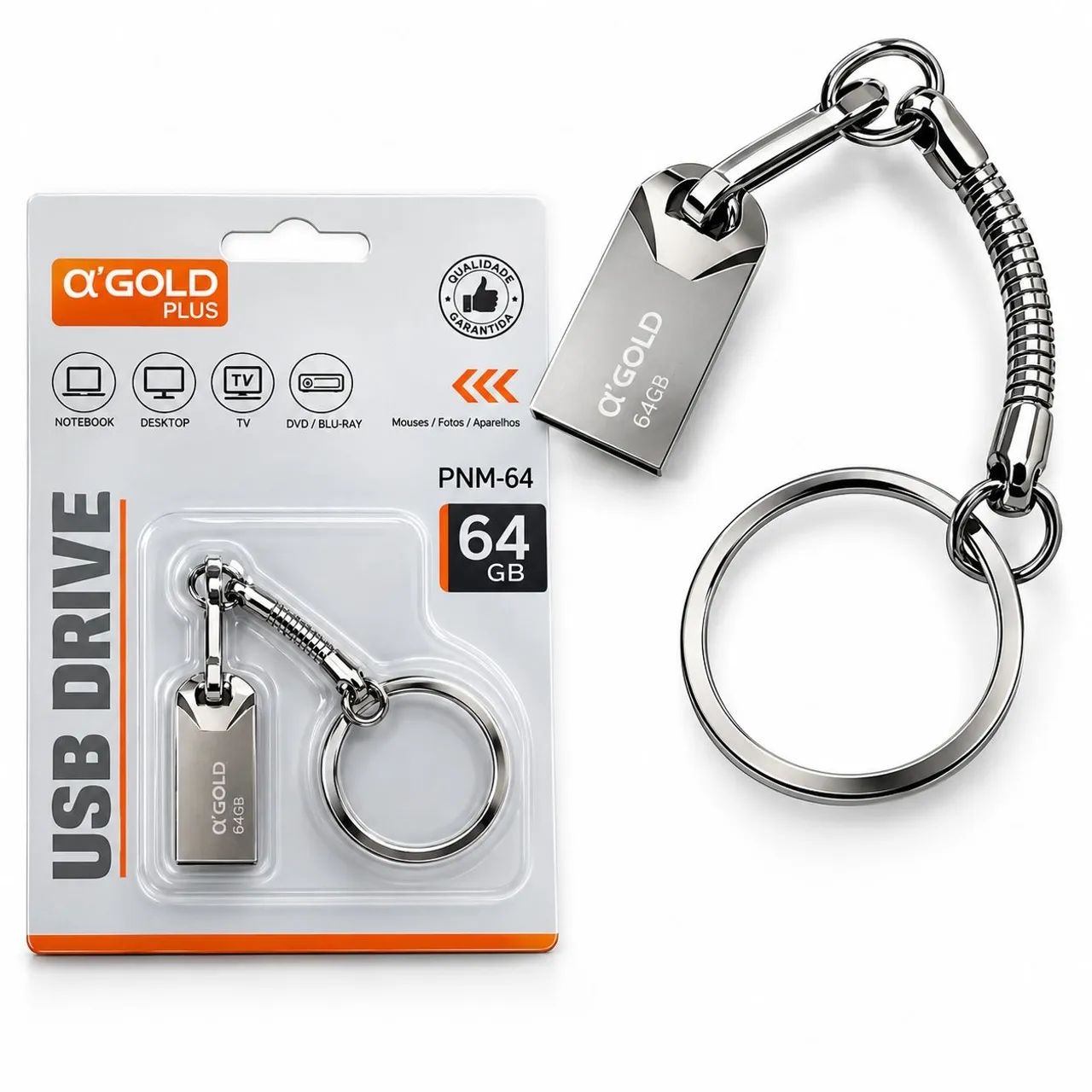 Pendrive 64gb USB 2.0 ( Metal )