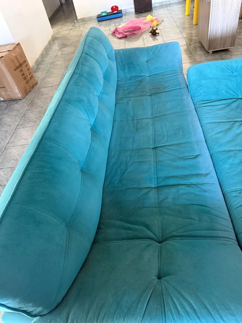 CONJUNTO DE SOFÁ AZUL  - Foto 4