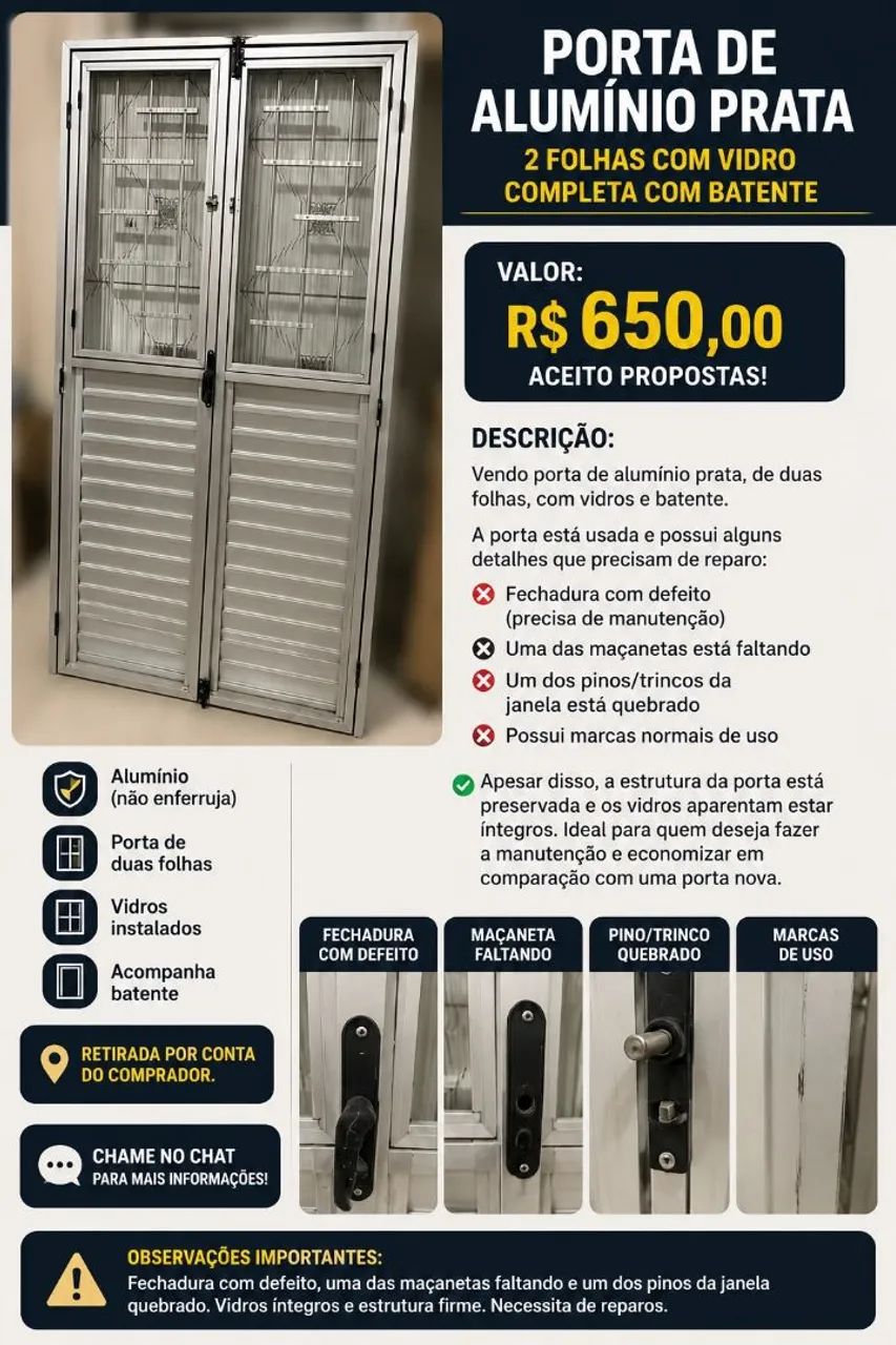 Porta de Alumínio 
