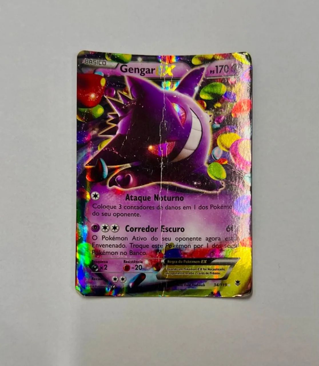 Carta Pokémon Gengar-EX (34/119)